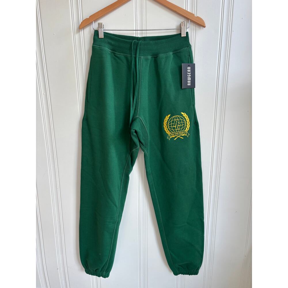 Rawgear Heavyweight Cotton Jogger‎ Sweatpants Green Men's Size XS NWT